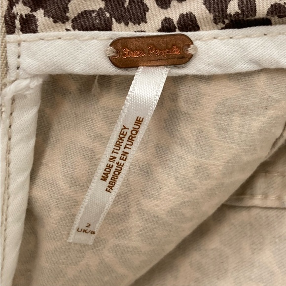 Free People Modern Femme Mini Skirt Brown Leopard Print, Size 2 - Picture 6 of 7